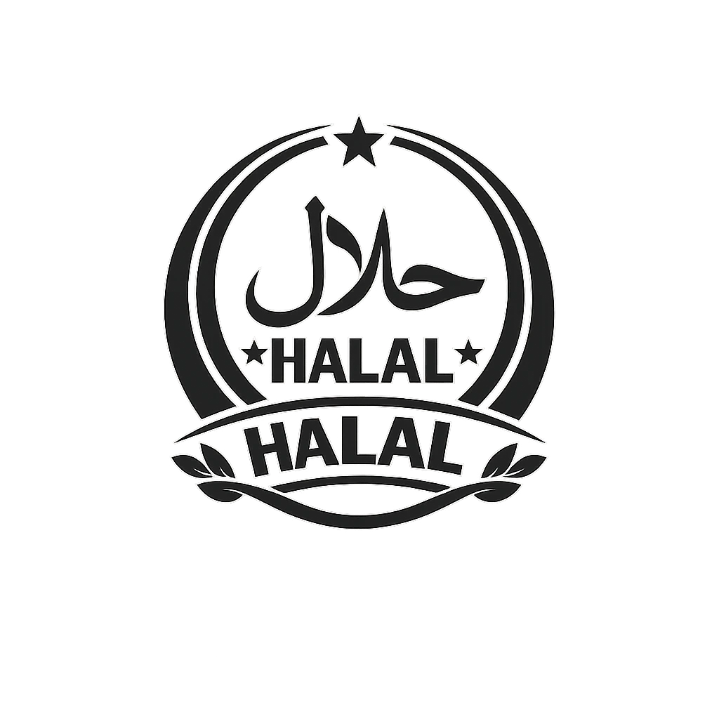 halal mogm sandwich bagel logo symbol