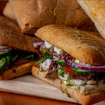 få frisklavede bagels og sandwiches idag i Aarhus